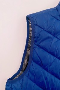 製造藍色夾棉外套   訂做新款智能發熱保暖夾棉馬甲  夾棉馬甲專門店 SKVM011 細節-2